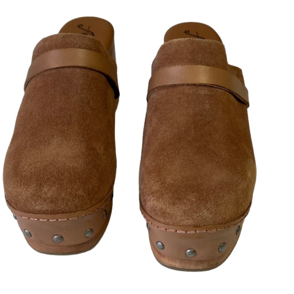 Free People Calabasas Platform Brown Suede Clog Women’s Size 8 - Picture 2 of 11